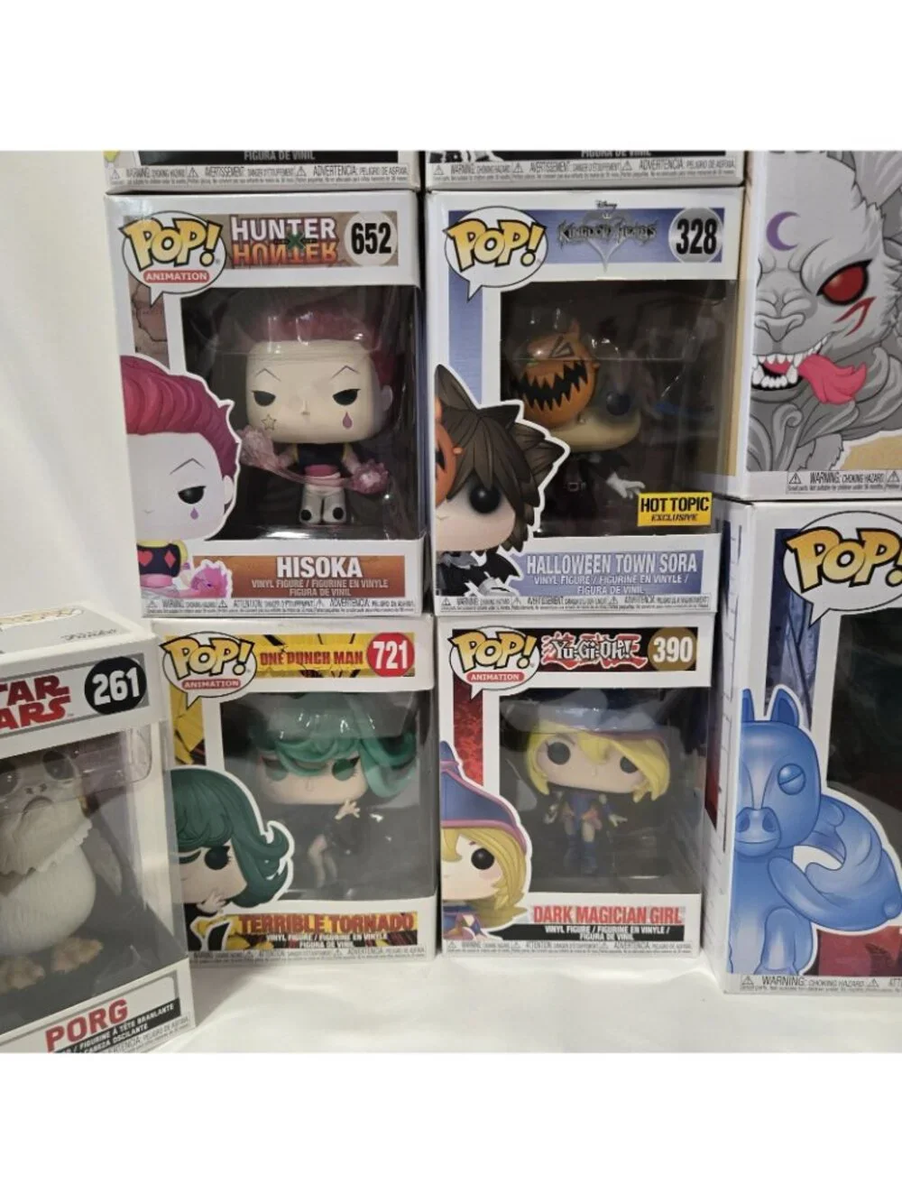 Lot Of 11 Funk Pops Anime Staw Wars Kingdom Hearts DC Yu-Gi-Oh Inuyasha Hunter